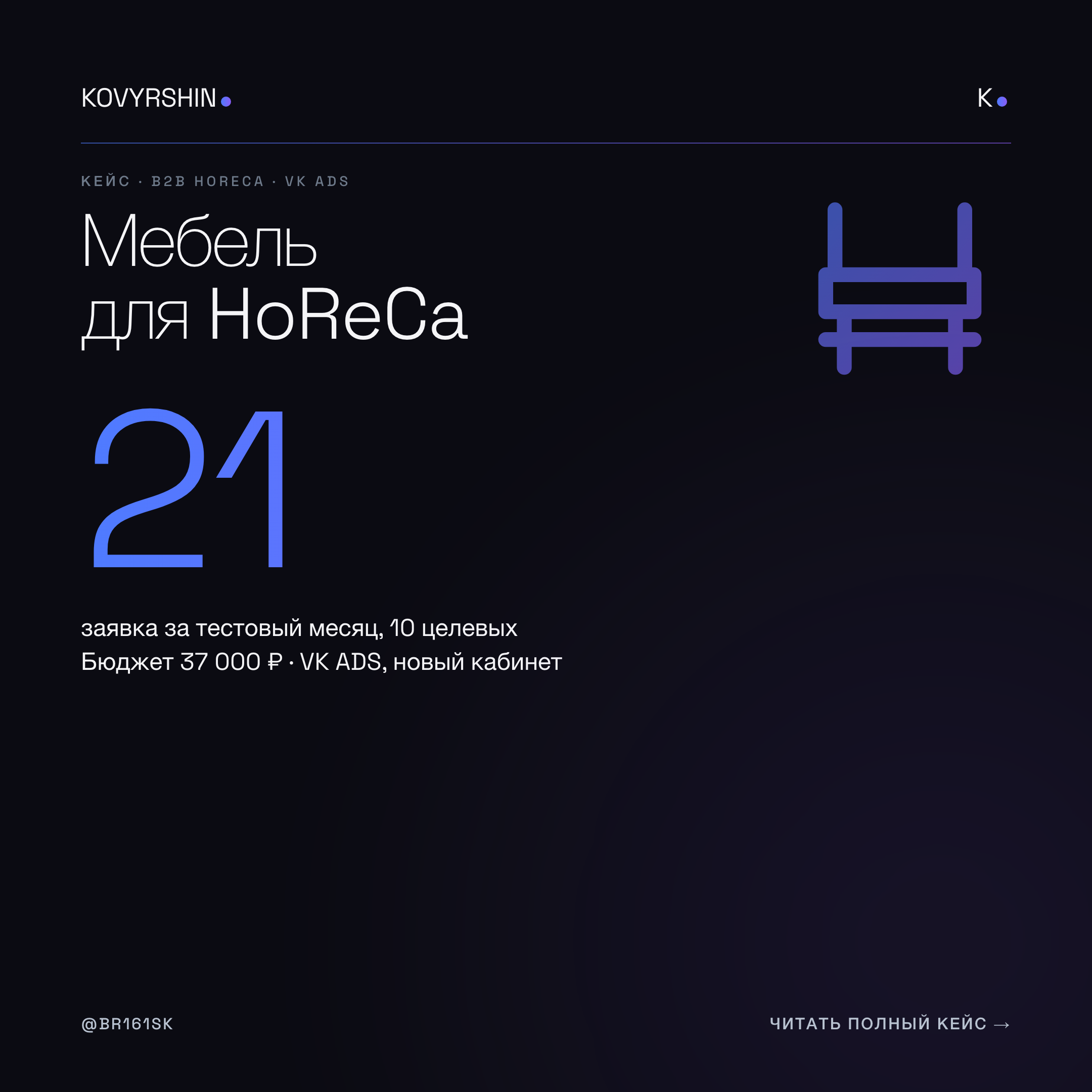 Мебель для HoReCa